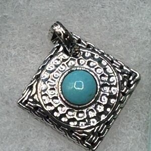 Sterling Silver 925 Turquoise Pendant